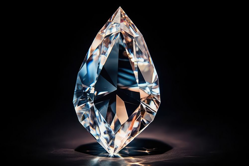Clear gemstone jewelry diamond crystal.