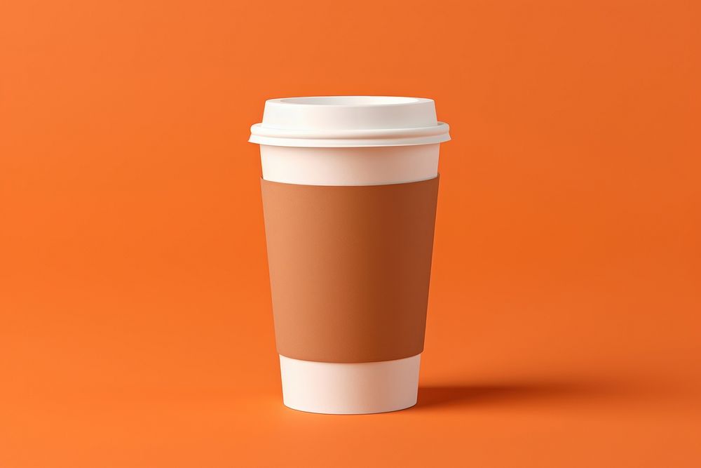 Paper cup  coffee latte mug.