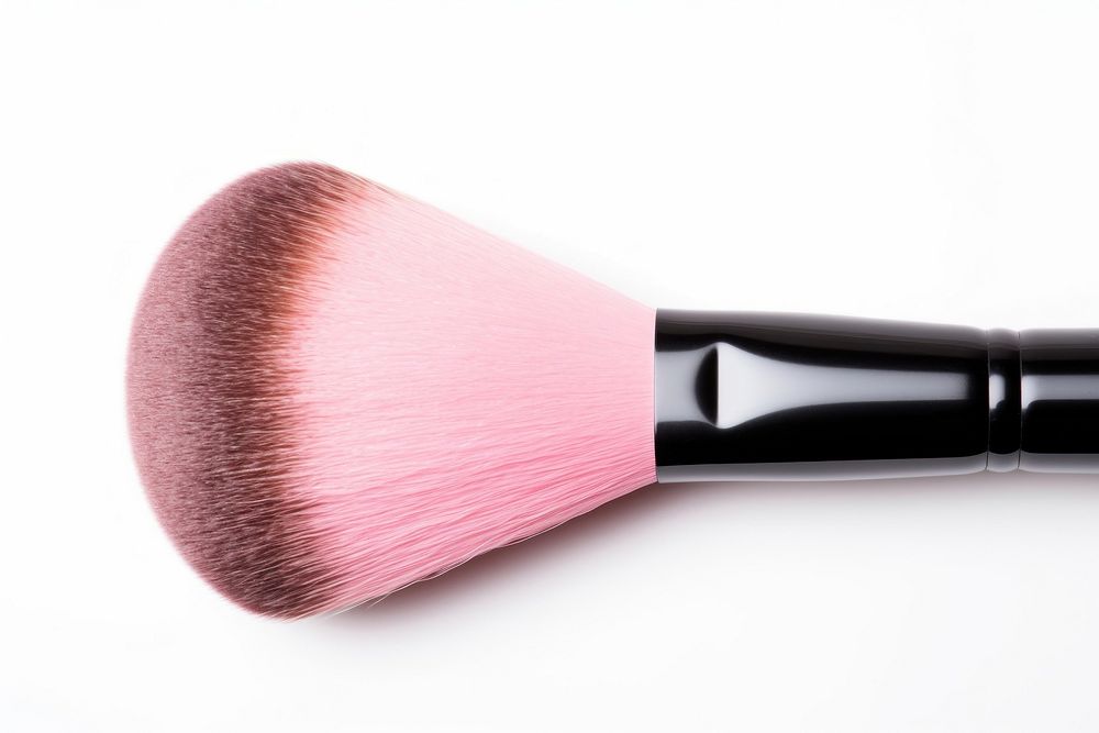 Makeup brush cosmetics tool pink.