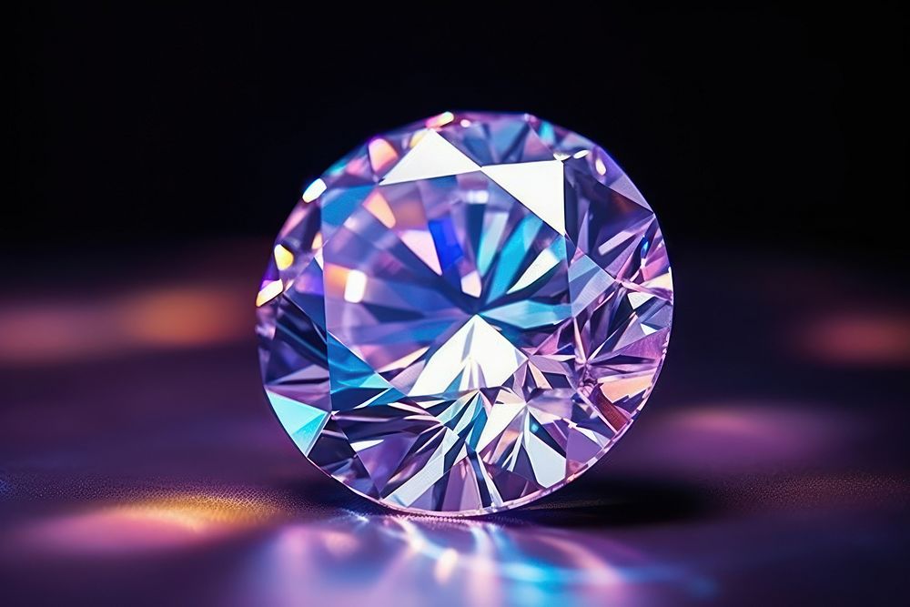 Diamond gemstone crystal jewelry.