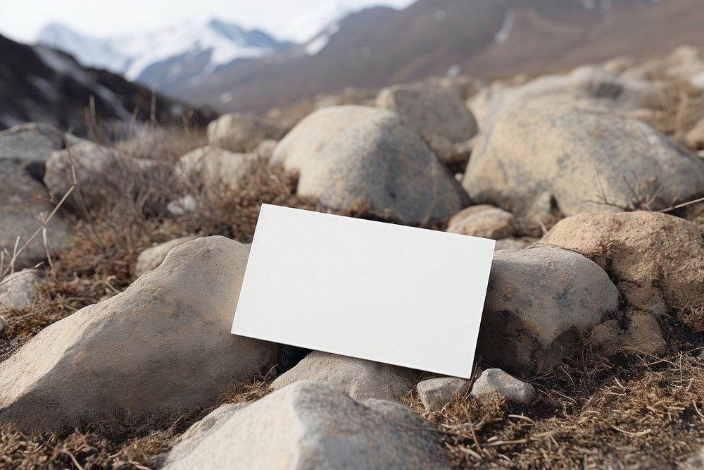 Business Card  landscape mountain outdoors.