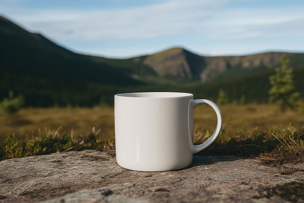 Mug Mockup mug landscape mountain.