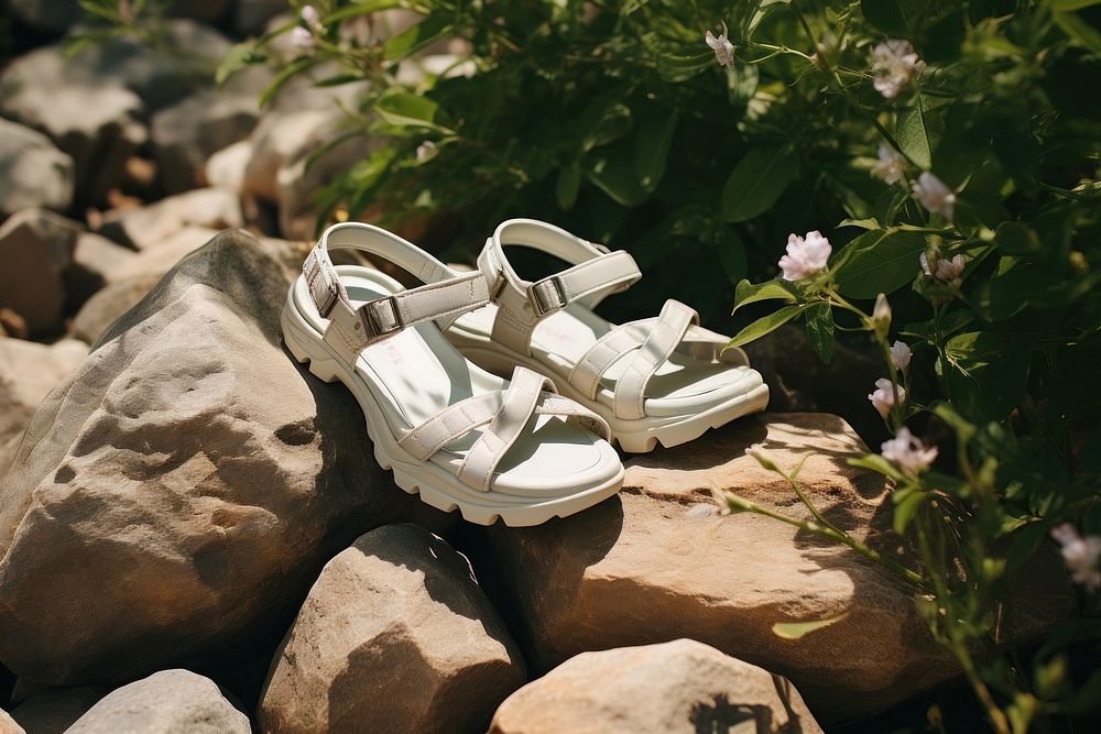 Sandal  footwear white shoe.