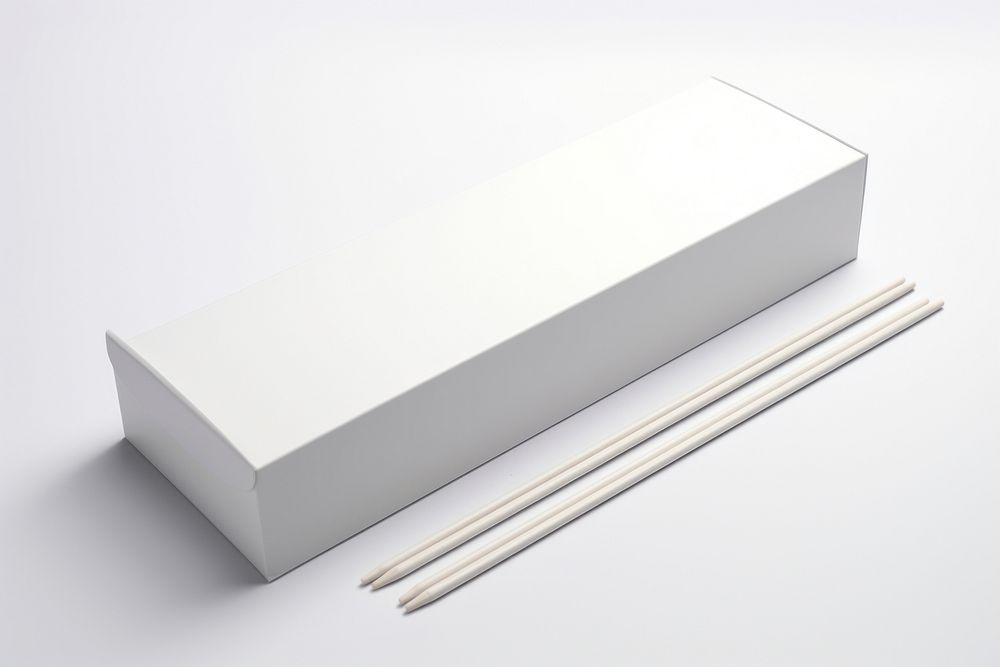 Chopsticks packaging  white white background simplicity.