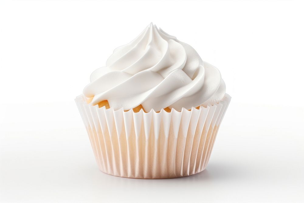 Cupcake liner  dessert cream white.