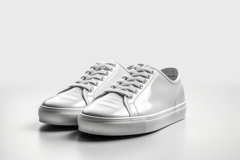 Oil tin can  shoe footwear white.
