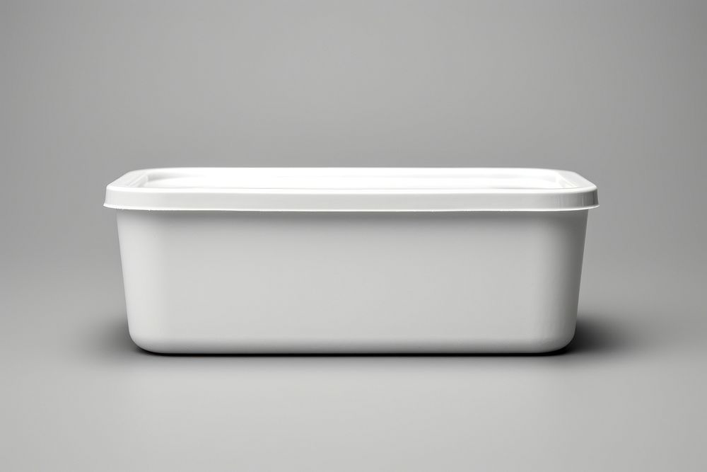 Food container  bathtub white gray.