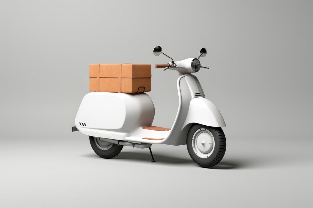Food delivery  motorcycle vehicle scooter.
