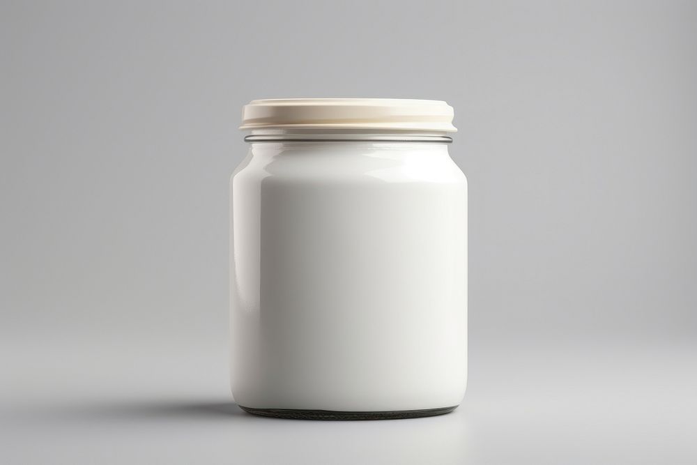 Jar  jar gray milk.
