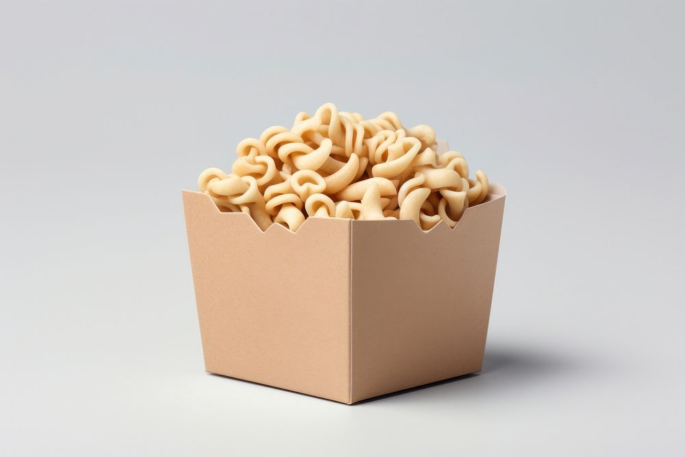 Noodle box  cardboard snack food.