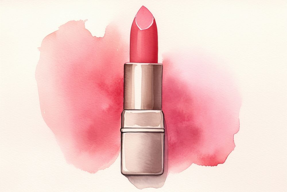 Lipstick print cosmetics fashion glamour.