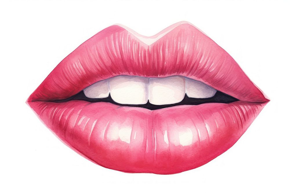 Lipstick kiss print moustache freshness cosmetics.