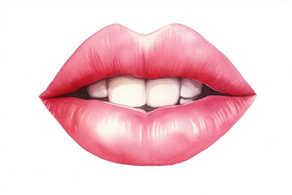 Lipstick kiss print moustache freshness cosmetics.