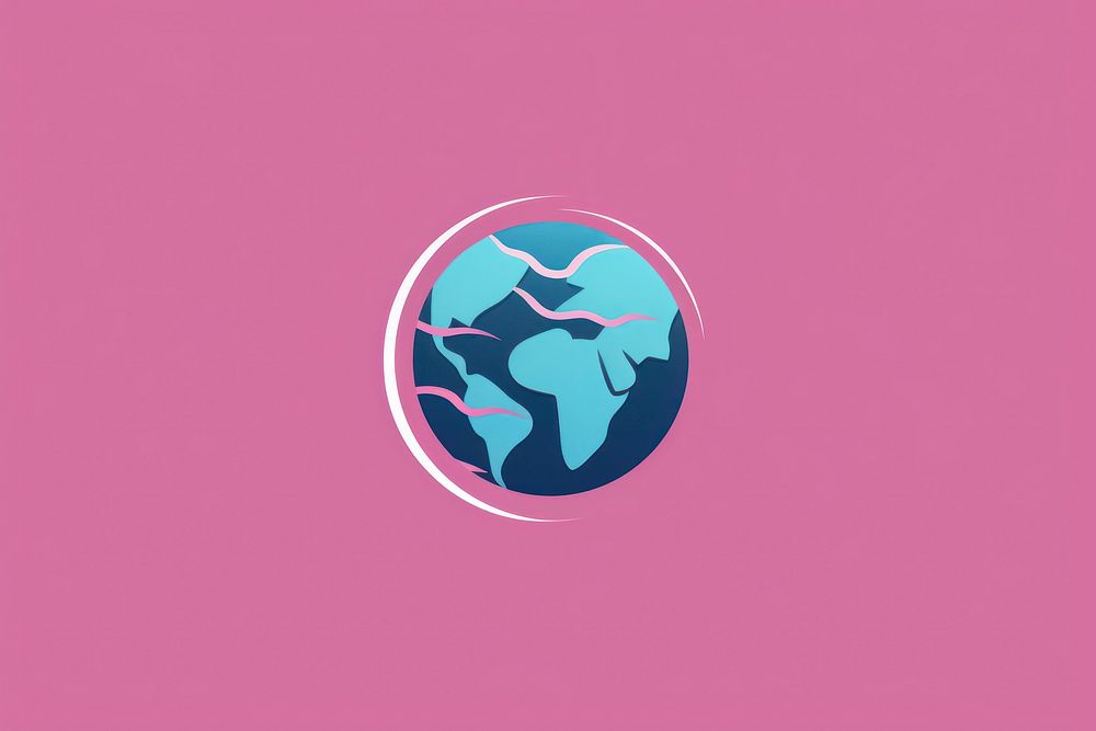Globe logo creativity cartoon circle.