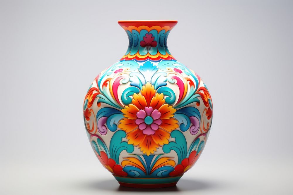Vase porcelain pottery art.