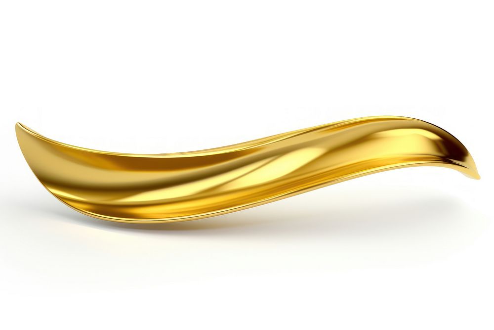 A curve gold white background simplicity.