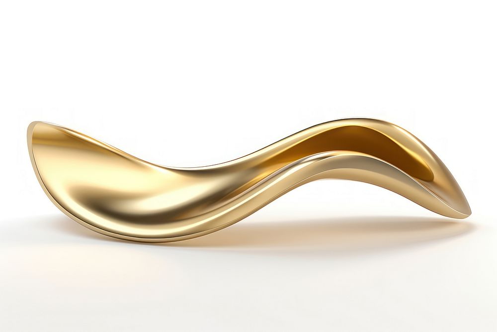 A curve gold white background simplicity.