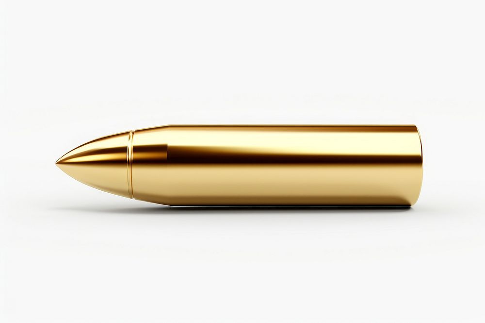 Bullet ammunition weapon shiny.