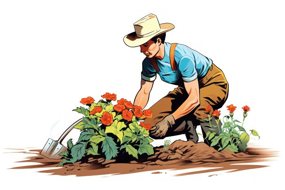 Person gardening outdoors nature adult. AI generated Image by rawpixel.