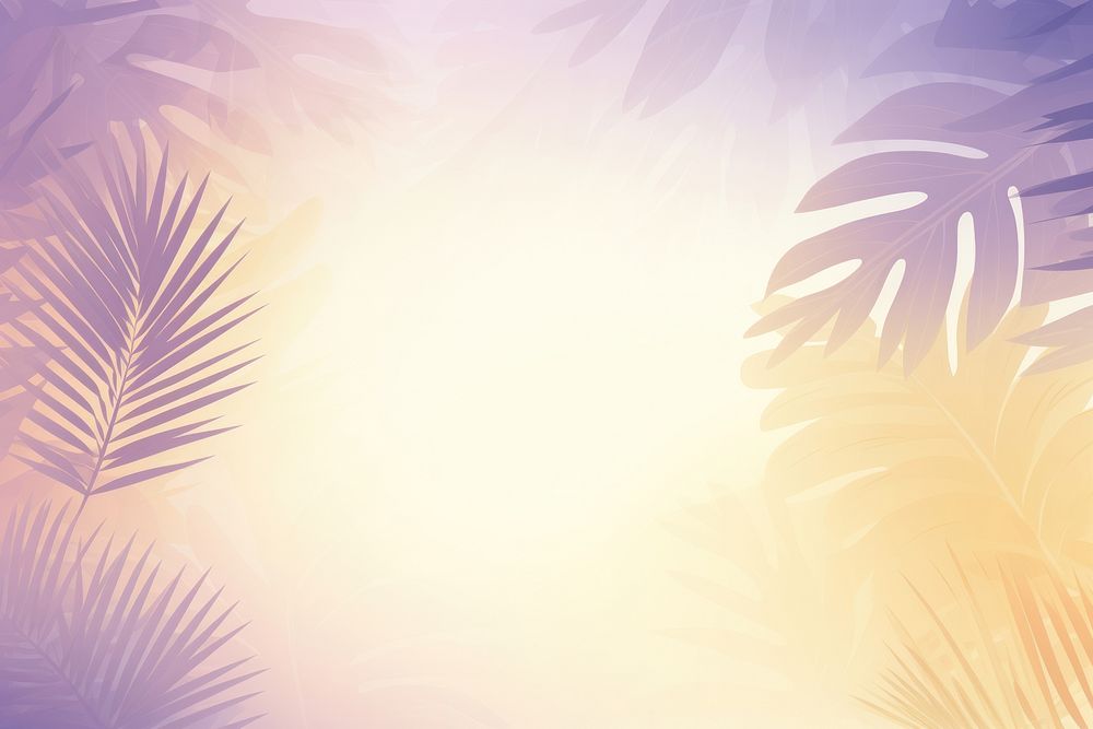 Soft violet and soft yellow tropical leaves backgrounds sunlight outdoors. 