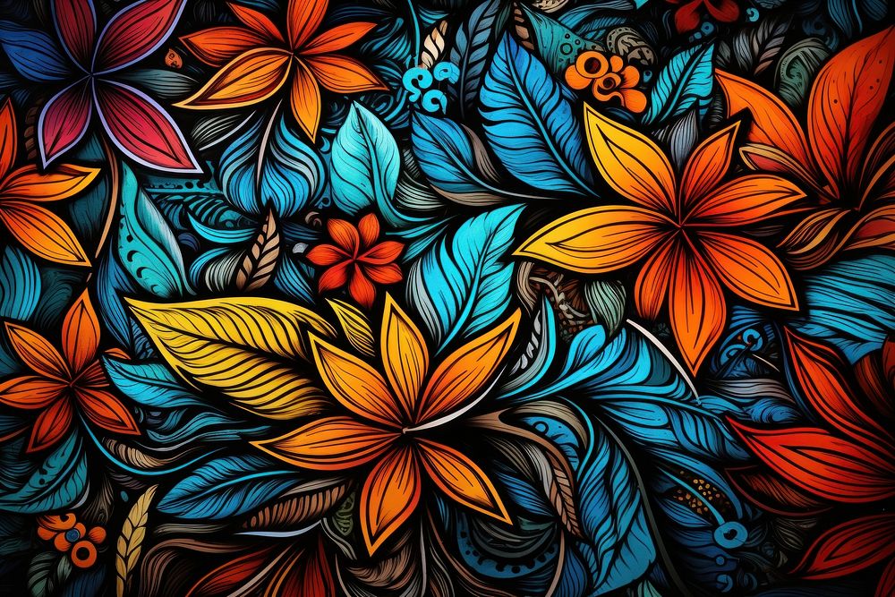 Floral patterns art backgrounds abstract.