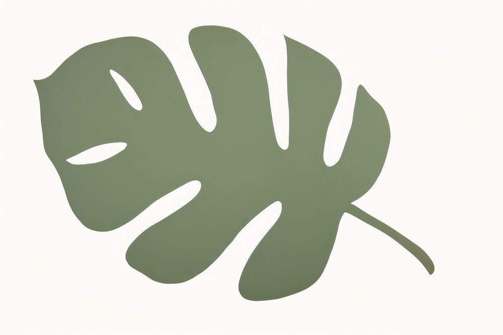 A green leaf plant logo white background.