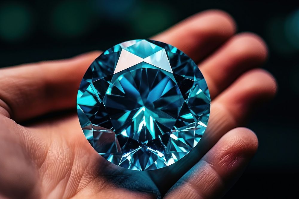  Diamond gemstone jewelry holding. AI generated Image by rawpixel.