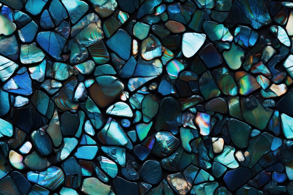 Stones tile turquoise backgrounds.