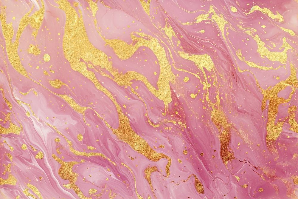 Tile of marbled pink and gold backgrounds pattern abstract.