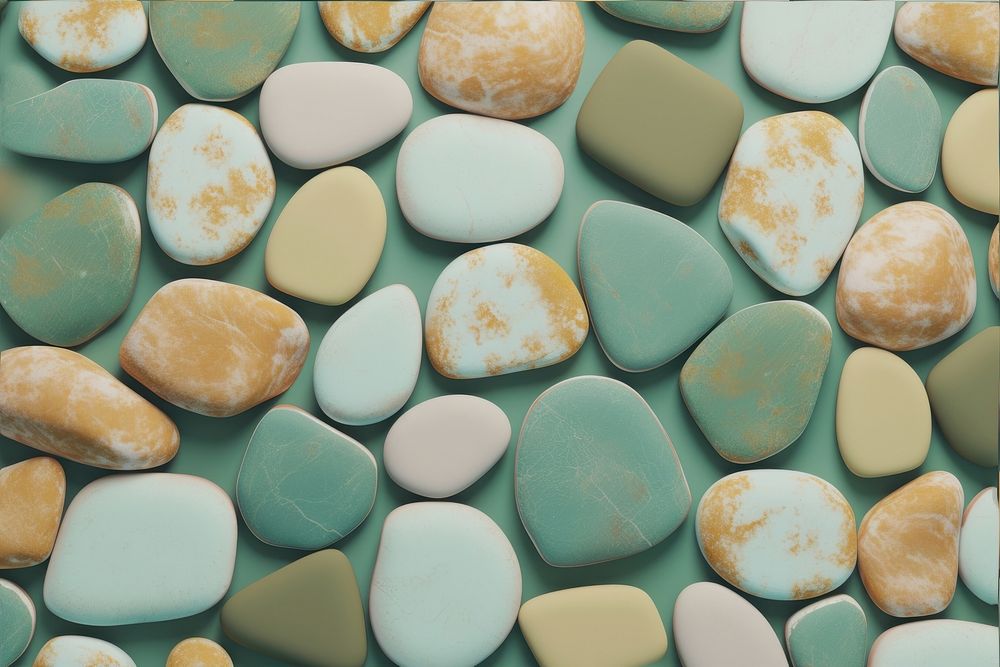 Tile of vibrant stones backgrounds turquoise jewelry.