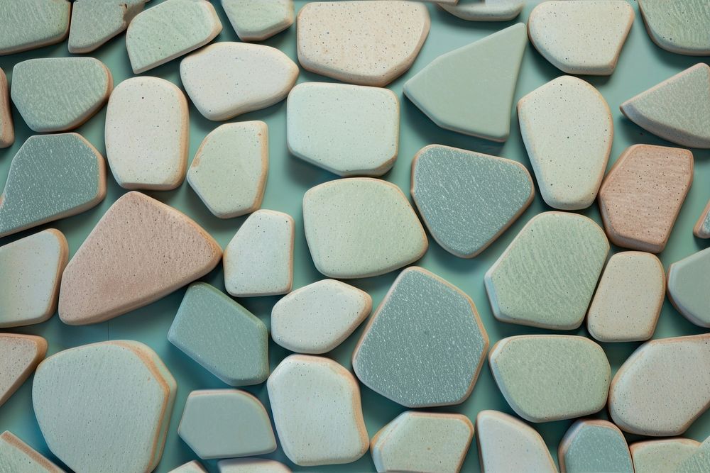 Tile of vibrant stones backgrounds turquoise pebble.