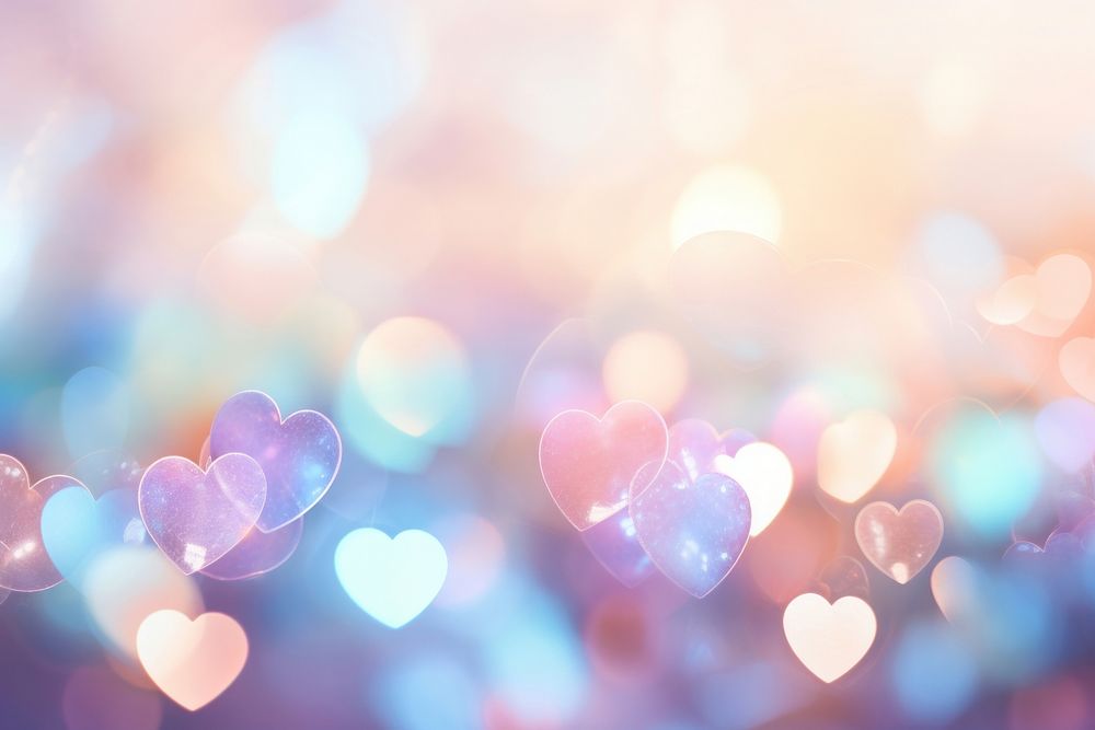  Bokeh background backgrounds abstract heart. AI generated Image by rawpixel.