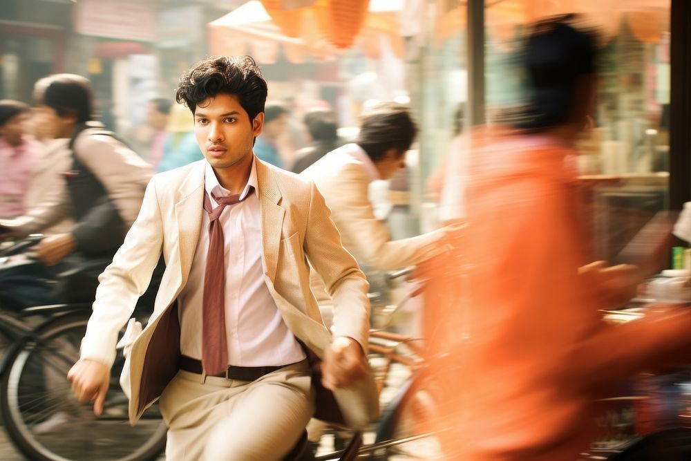 South Asian man portrait adult urban.