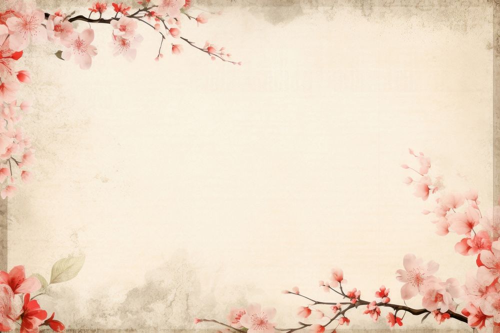 Cherry blossom festive japan border backgrounds flower plant.