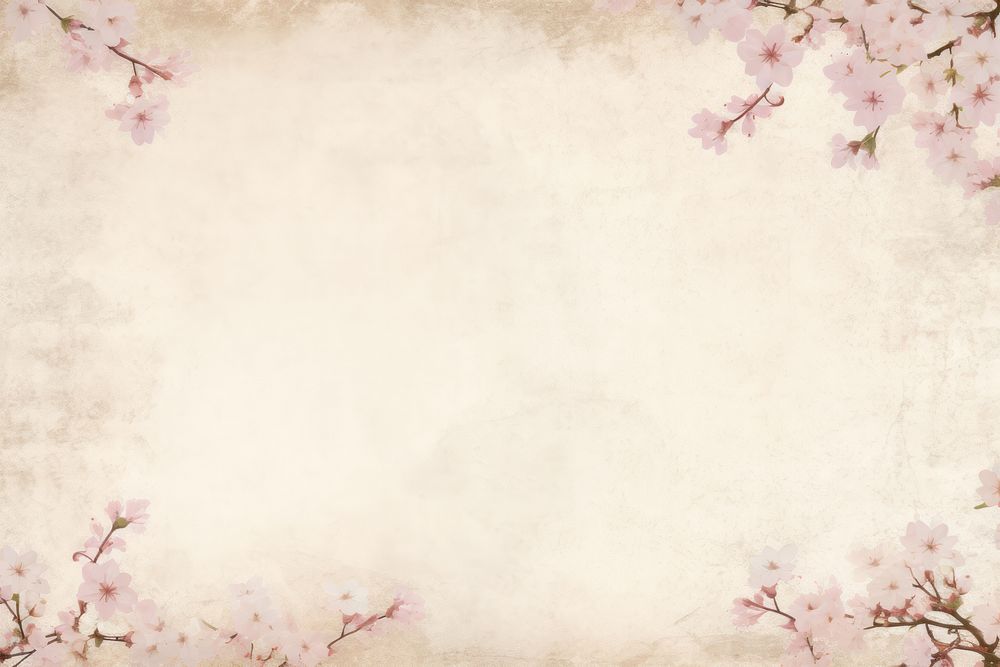 Pressed dried cherry blossom with tokyo style border backgrounds outdoors flower.