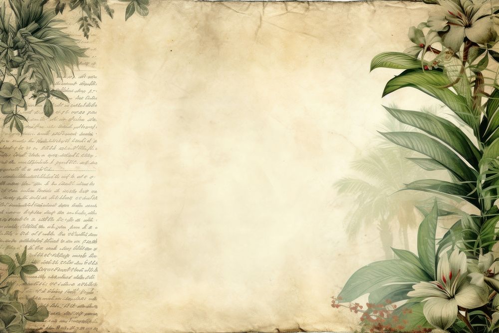 Tropical potted plant border backgrounds pattern paper.