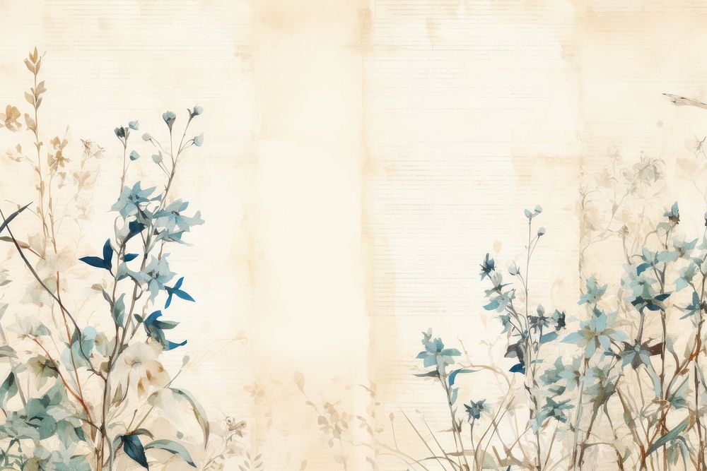 Chinese watercolour border backgrounds pattern flower.