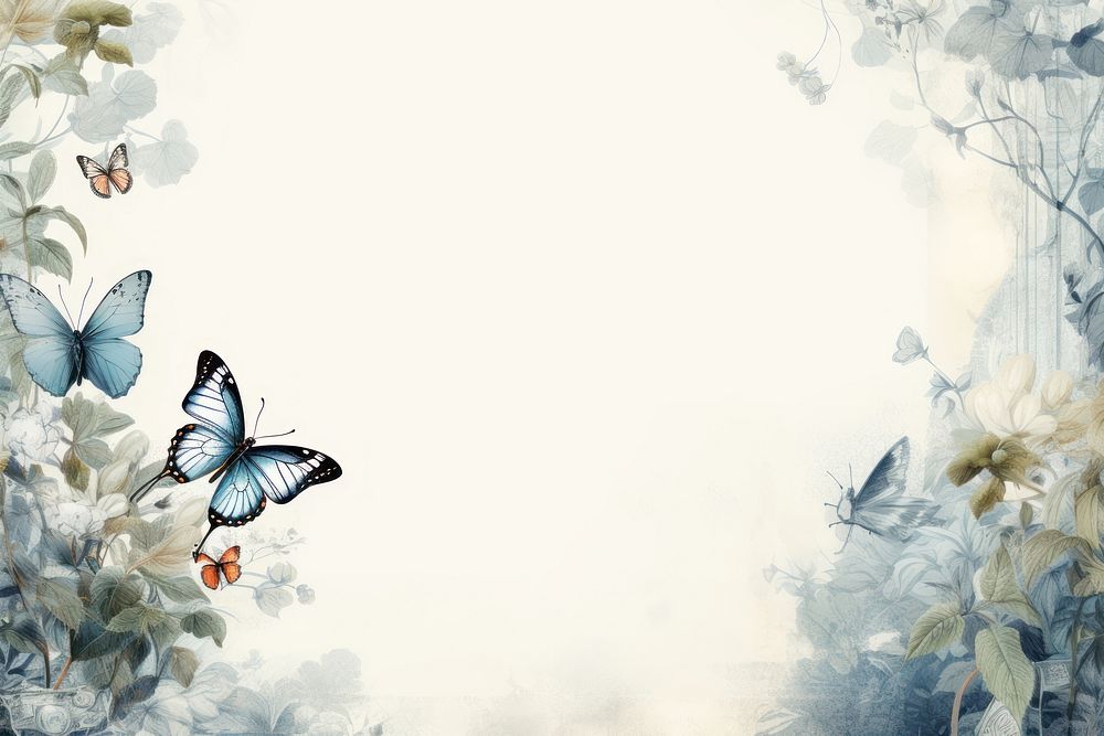 Peace with butterfly border backgrounds outdoors pattern.
