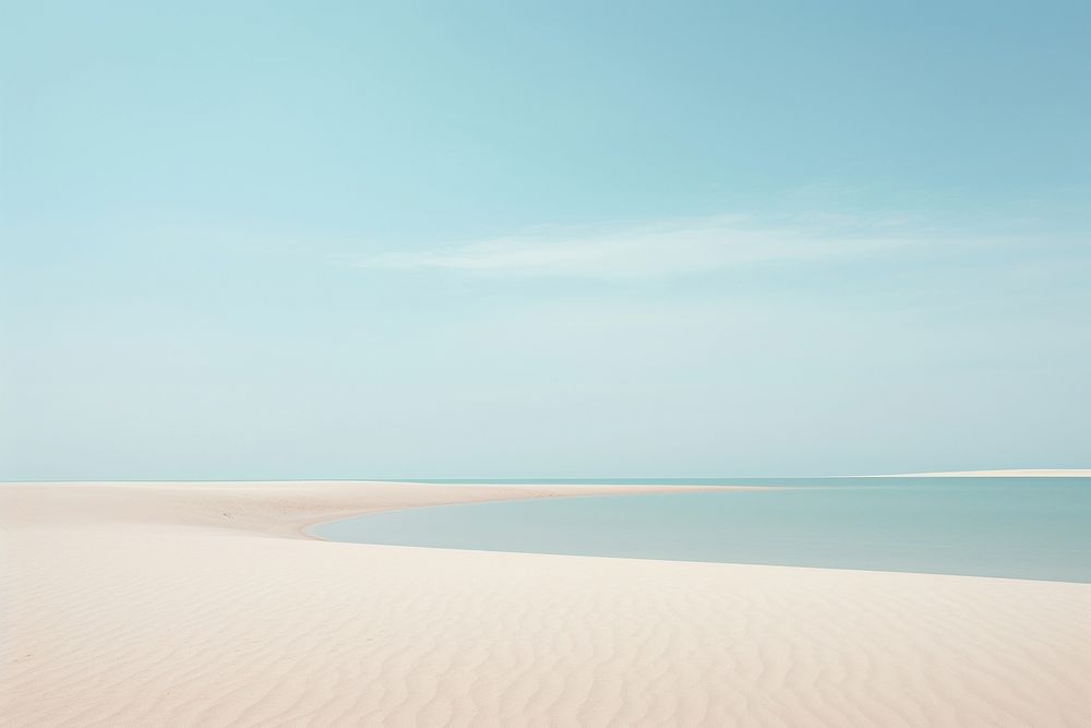 Sand shoal sky outdoors horizon. | Free Photo - rawpixel