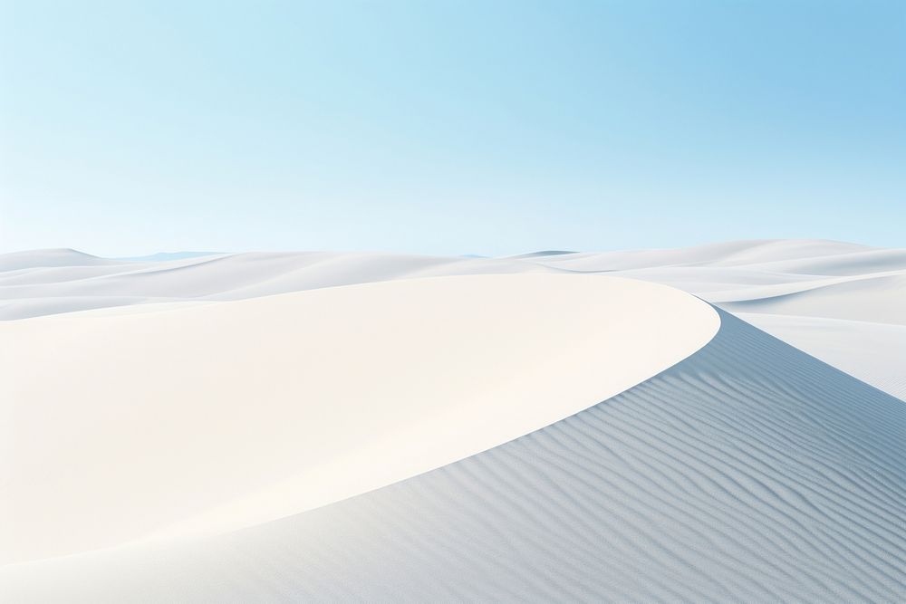 White sand dune outdoors nature desert.