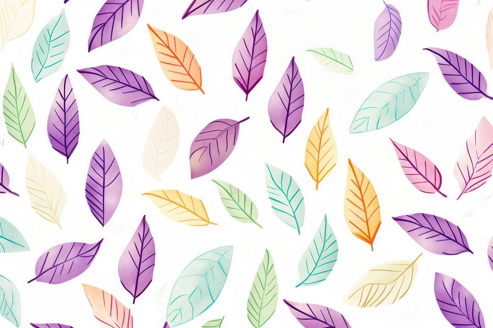 Tree leaves pattern backgrounds purple.