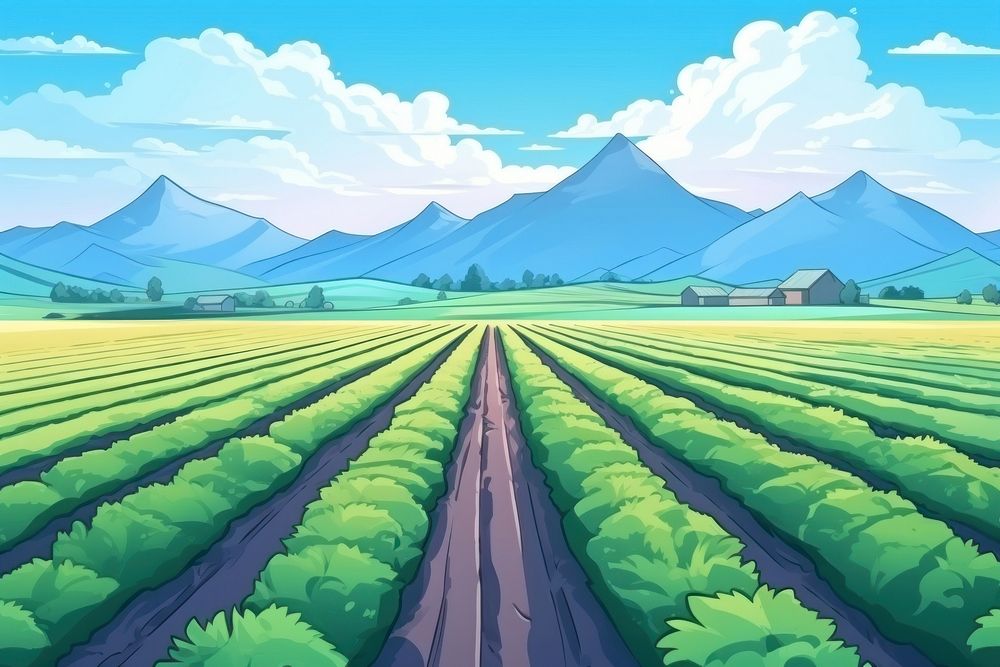 Field crop landscape agriculture backgrounds.