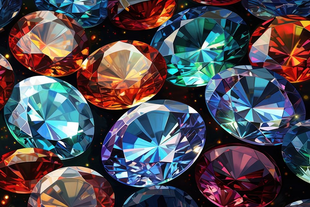  Diamonds gemstone jewelry backgrounds. AI generated Image by rawpixel.