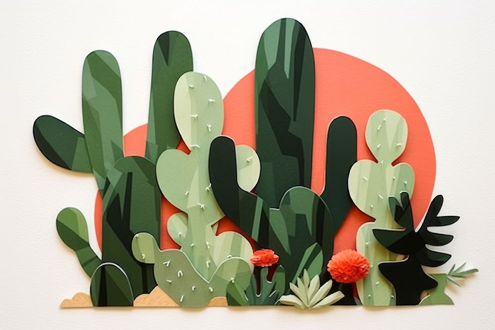 Cactus plant art creativity.