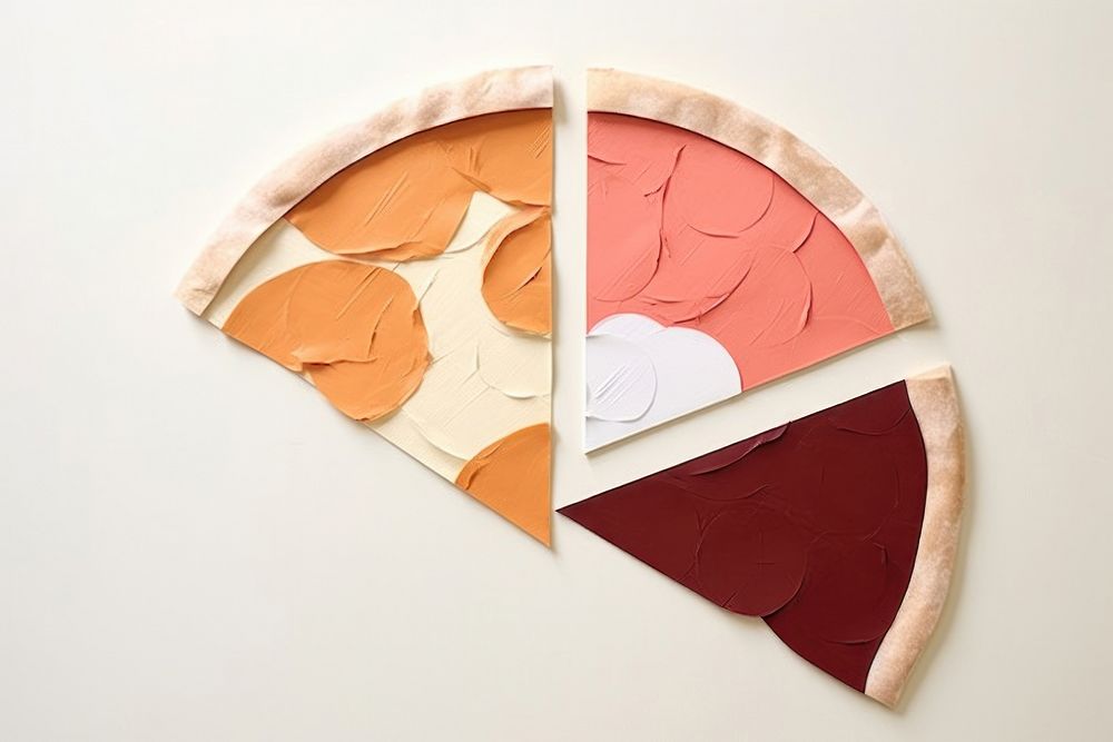 Pizza art palette circle.