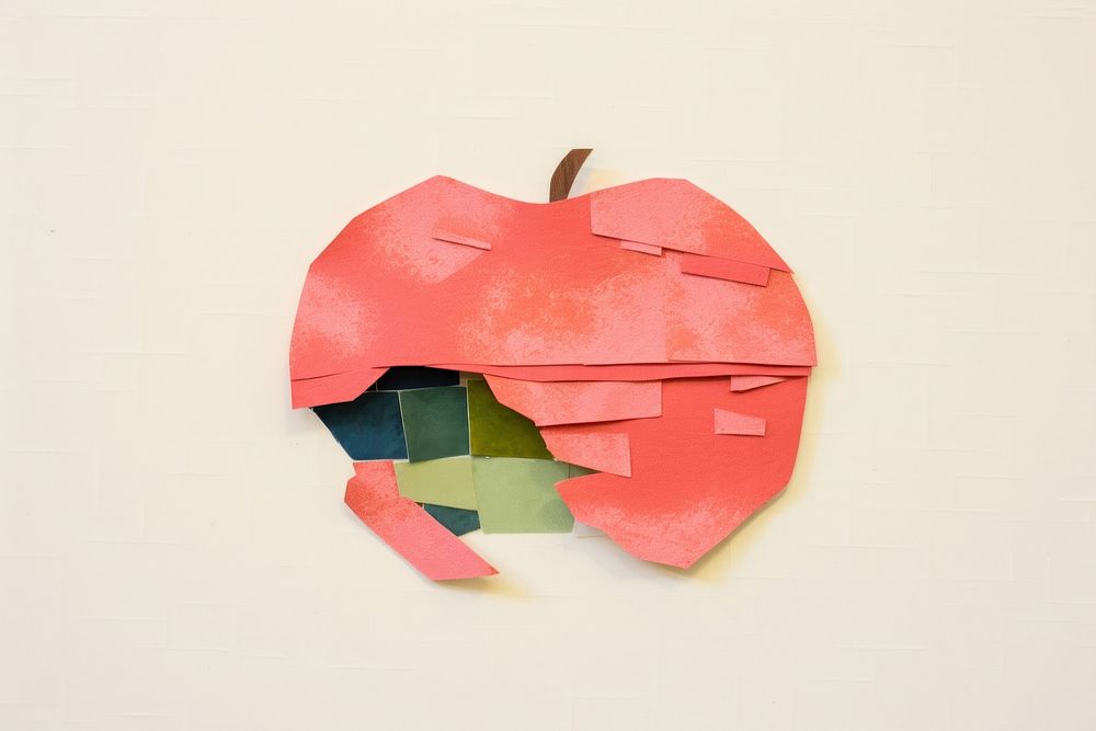 Apple paper art creativity.