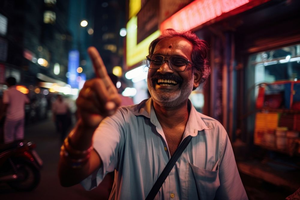 Indian man photography portrait glasses.