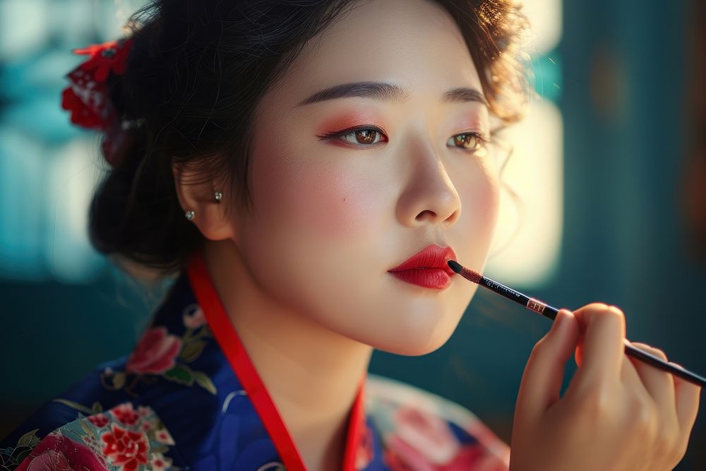 Korean women Plus size cosmetics makeup chopsticks.