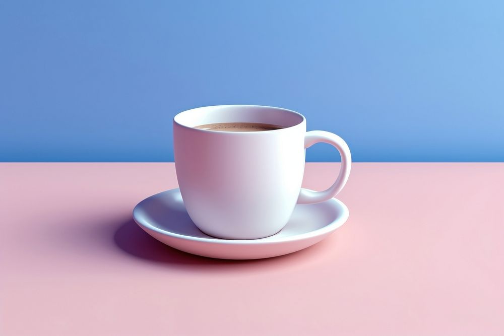 Coffee mug saucer drink. AI generated Image by rawpixel.