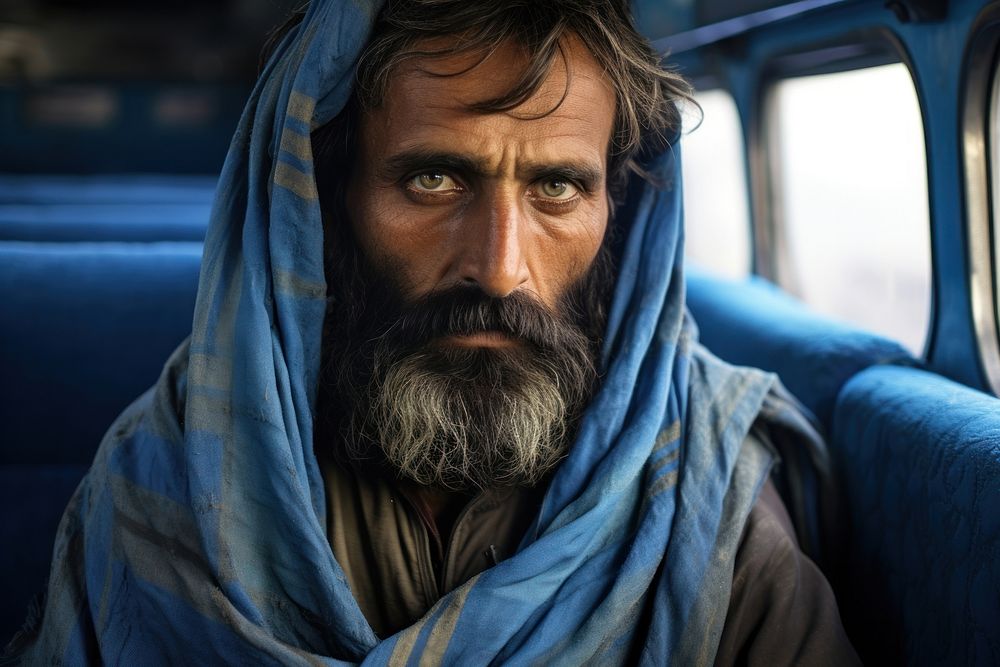 Pakistani man portrait beard adult.